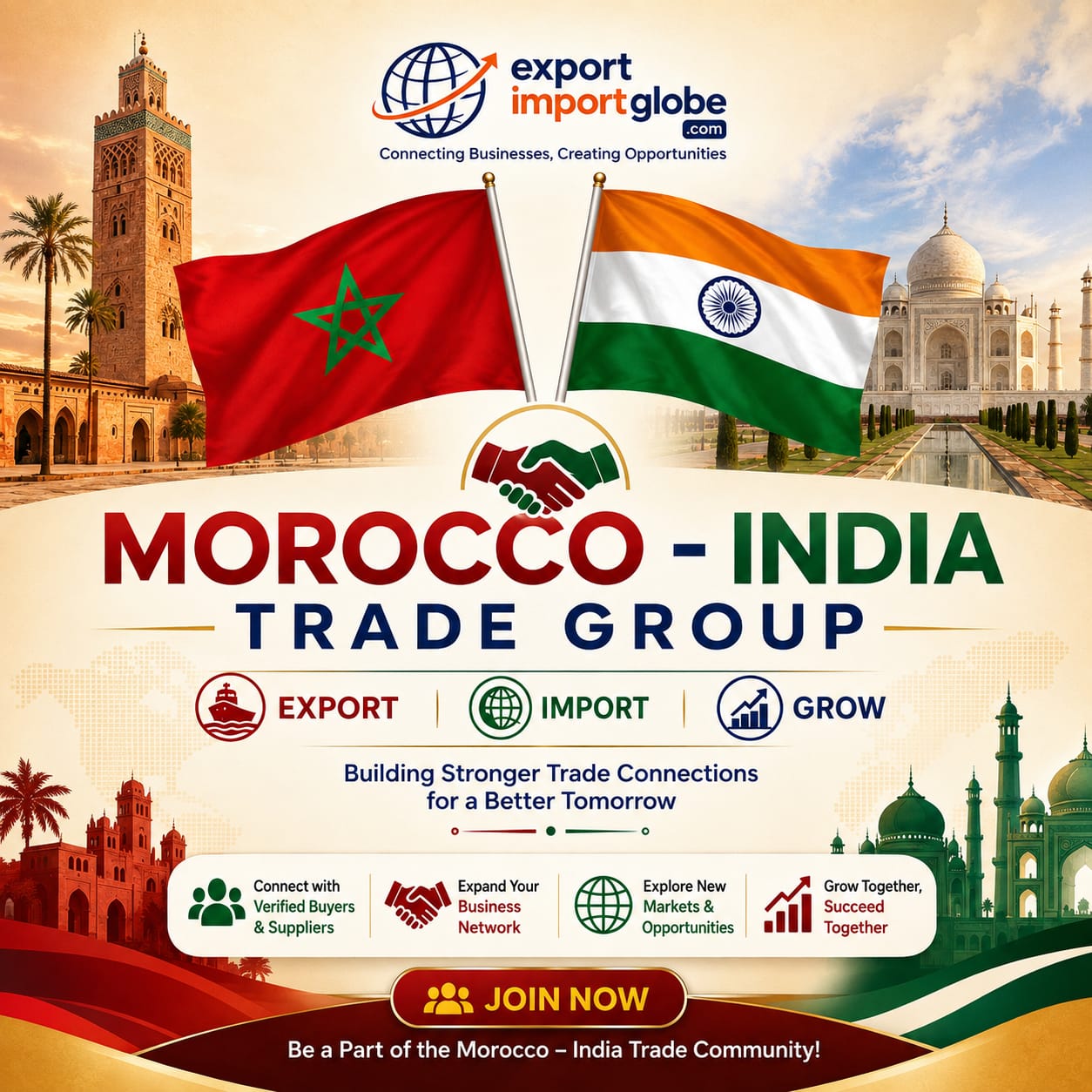 Morocco - India Trade Group 2026 Batch 1 | exportimportglobe.com