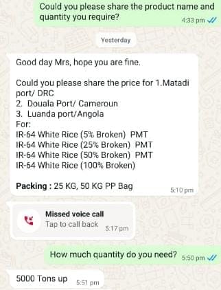 ₹447-5000MT IR64 Broken Rice needed|Yearly Contract| Get the Buyer Details | Ltd slots