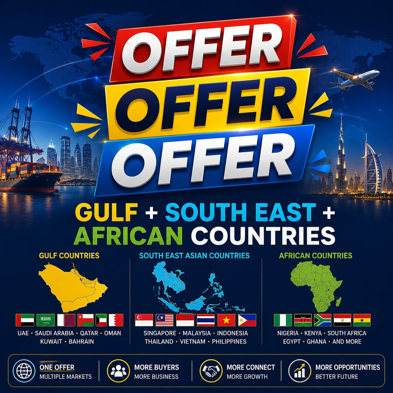 Bundle Pass G.A.SE. -  Gulf - African - South East Asian countries Pass