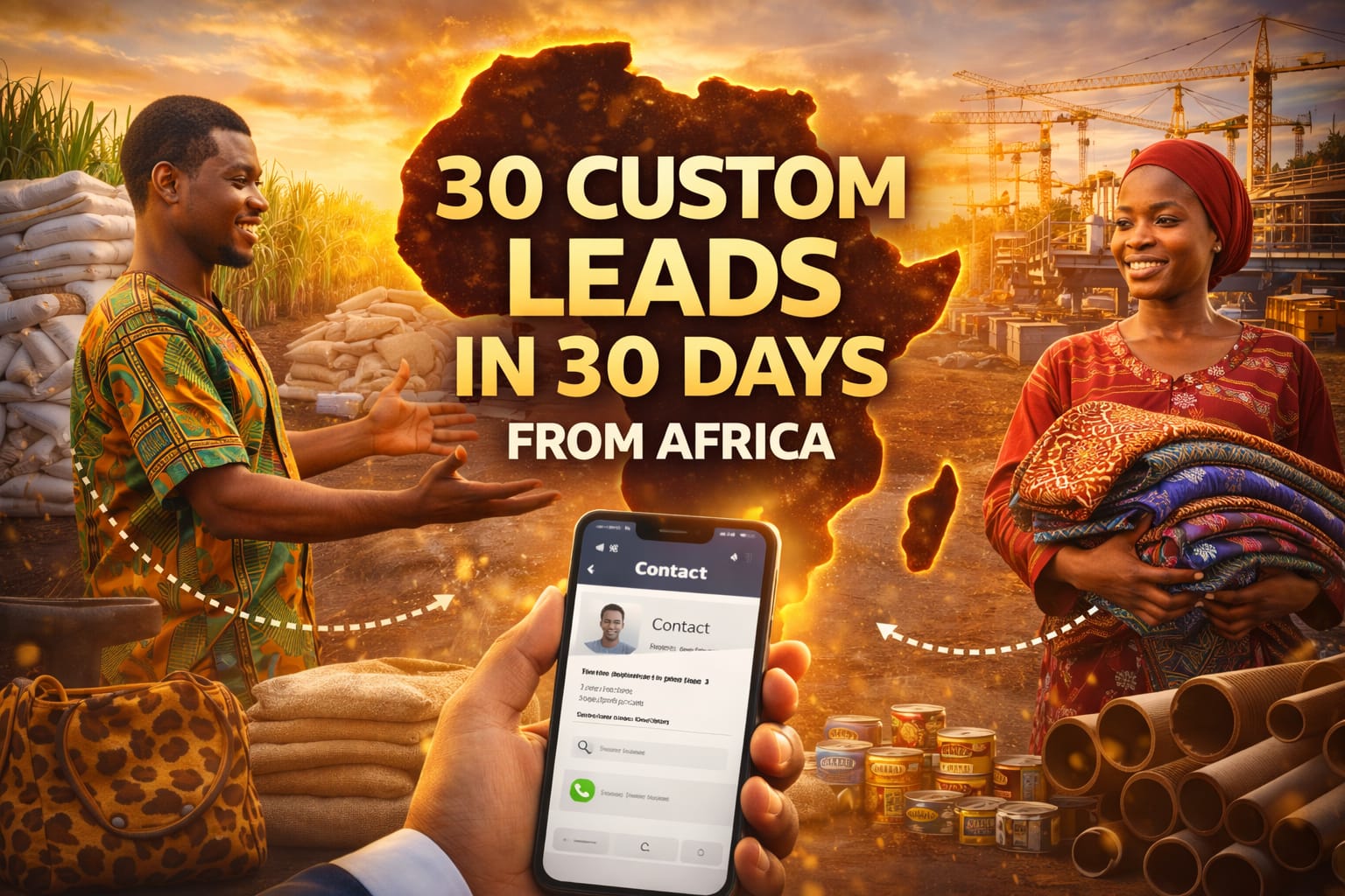 30 Custom Leads from Africa in 30 days