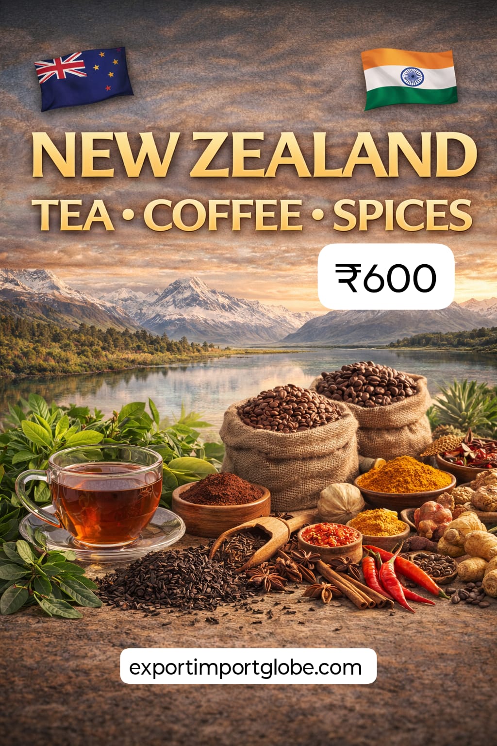 ₹330-New Zealand-Tea -Coffee -Spices| AdsMonth Jan–Feb2026| Ads Enabled